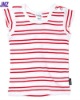 Wholesale Stripe rib red white tee