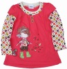 Wholesale girl spring winter character blouse stock F1966#salmon