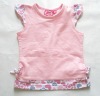 Wholesale pink children t-shirt,children wear,kid's t-shirt