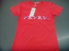 Wholesale 2011 new style girls' 100% cotton printed short sleeve t shirt