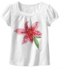 Wholesale white Girls Little Sister T Shirt