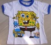 Wholesale Power seller ! cartoon T-shirt Spongebob T-shirt fashion T-shirt A0273 wholesale
