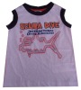 Wholesale boy's printed children's t-shirts with sleeveless