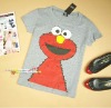 Wholesale Power seller + cartoon T-shirt Sesame Street T-shirt fashion T-shrt A1374
