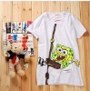 Wholesale Power seller + cartoon T-shirt Spongebob T-shirt fashion T-shrt A1373