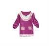 Wholesale lovely girls's cotton long sleeve t-shirt