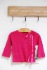 Wholesale Girls three-quarter sleeve t-shirt with satin belt
