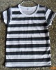 Wholesale round neck striped summer t shirt for children factory