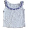 Wholesale sleeveless shirt with blue lace for girls
