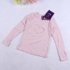Wholesale 2011 autumn long sleeve cotton girl t shirt