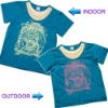 Wholesale UV color change cotton boy t-shirts
