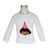 Wholesale with girl's head t shirt for girls