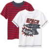 Wholesale high quality cotton striped t shirt for boys