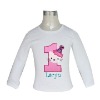 Wholesale white birthday t shirt for girls