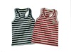 Wholesale high quality cotton striped tank
