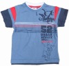 Wholesale premium quality boy summer cotton t-shirt stock C1649#blue