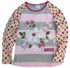Wholesale Girl Winter cotton floral T shirt fresh stock wholesale F1209#Pink