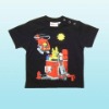 Wholesale Black with pattern children t-shirt