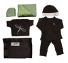 Wholesale organic cotton baby clothes/ rompers six pcs gift box