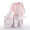 Wholesale organic cotton baby clothes/ rompers six pcs gift box