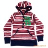 Wholesale Horizontal stripe unlined upper garment of even cap