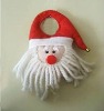 Wholesale decorative christmas door Santa Claus, hanging ornament door hanging christmas father, Promotional Xmas santa toys