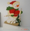 Wholesale Arts decoration craft xmas wood door stop