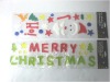 Wholesale window gel sticker Merry Christmas