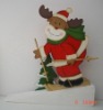 Wholesale Arts craft decorative xmas wood door stop