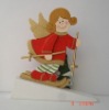 Wholesale Arts craft decorative xmas wooden door stop