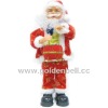 China 14''santa claus,playing drums& kicking feet