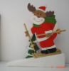 Wholesale Arts decoration craft decorative xmas wood door stopper