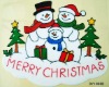 Wholesale christmas window sticker with glitter