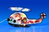 Wholesale Christmas light-Santa in Helicopter-20LT TPU Glitter silhouette light-Christmas decoration