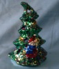 Wholesale ceramic christmas candle holder, tea light holder, x'mas tree decoration