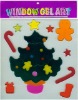 Wholesale fashion TPR window gel sticker for christmas decoration(LD-B2373)