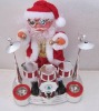 christmas santa play drum