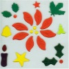 Wholesale window gel stickers for christmas decor. (LD-B2069)