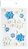 Wholesale snow flake for christmas decoration made from TPR gel window sticker