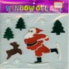 Wholesale 2011 new style TPR window gel stickers with SANTA CLAUSE,(LD-B2526)
