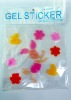 Wholesale window gel decoration/flower sticker