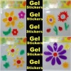 Wholesale window gel decoration/flower sticker