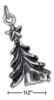 Wholesale Silver plated metal alloy Christmas tree Ornament