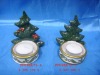 Wholesale ceramic christmas tree candleholder
