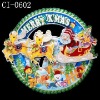 Wholesale santa christmas window sticker