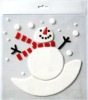 Wholesale snowman for Christmas deocation TPR gel window home sticker