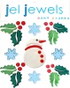 Wholesale Snow man with leaf for Christmas TPR window gel sticker