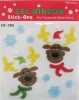 Wholesale christmas gel clings, size 20*20*0.3cm, conform to EN71