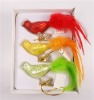 Wholesale Glass bird christmas ornament set of 3 pcs