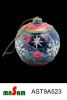 Wholesale X'mas decor of Ceramic Christmas ball ornament w/LED light